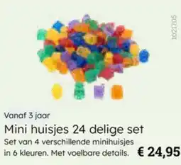 Multi bazar Mini huisjes 24 delige set aanbieding
