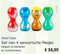 Multi bazar Set van 4 sensorische flesjes aanbieding