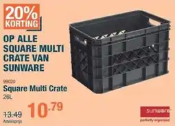 Cevo Sunware Square Multi Crate aanbieding
