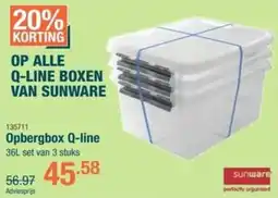 Cevo Sunware Opbergbox Q-line aanbieding