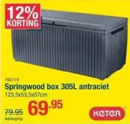 Cevo Keter Springwood Box antraciet aanbieding