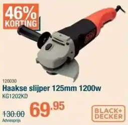 Cevo Black + Decker Haakse slijper 125mm aanbieding