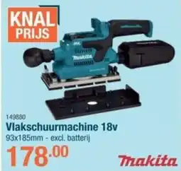 Cevo Makita Vlakschuurmachine 18V aanbieding