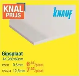 Cevo Knauf Gipsplaat 9,5mm aanbieding