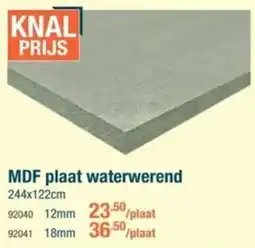 Cevo MDF Plaat Waterwerend 12mm aanbieding