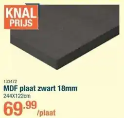 Cevo MDF plaat zwart 18mm aanbieding