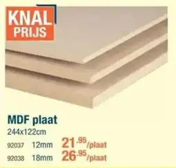 Cevo MDF Plaat 12 mm aanbieding