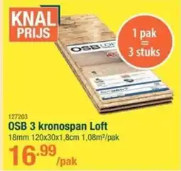Cevo OSB 3 kronospan Loft aanbieding