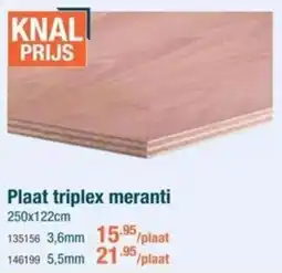 Cevo Plaat Triplex Meranti aanbieding