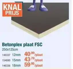 Cevo Betonplex plaat FSC aanbieding