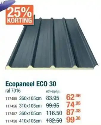 Cevo Ecopaneel ECO 30 aanbieding