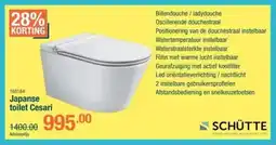 Cevo Schütte Japanse toilet Cesari aanbieding