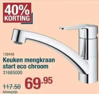 Cevo Grohe Keuken mengkraan start eco chroom aanbieding