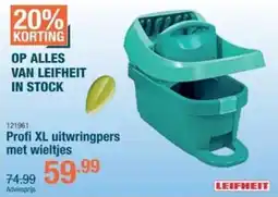 Cevo Leifheit Profi XL uitwringpers met wieltjes aanbieding