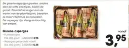 Hanos Groene Asperges aanbieding