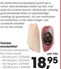 Hanos Tamme eendenfilet aanbieding