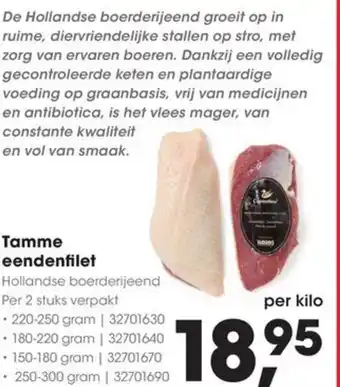 Hanos Tamme eendenfilet aanbieding