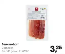 Hanos Serranoham aanbieding