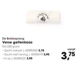 Hanos De Bokkesprong Verse geitenkaas aanbieding