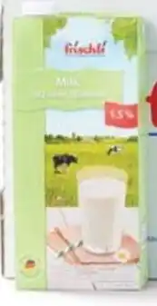 Hanos Frischli Houdbare melk halfvol 1.5% aanbieding