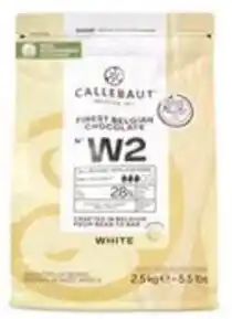 Hanos Callebaut Chocolade callets wit 28% aanbieding