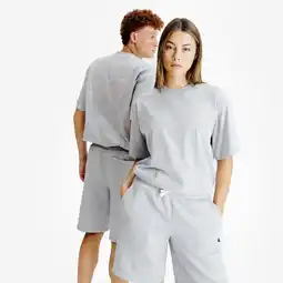 Decathlon T-shirt met print gemêleerd grijs aanbieding