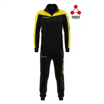 Decathlon Givova Roma Sportset voor Heren - Zwart en Geel aanbieding