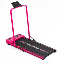 Decathlon Loopband Thunder VIVA-PINK 102x40cm 8km/h FitShow LED Bluetooth luidspreker aanbieding