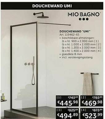 Douchewand Umi