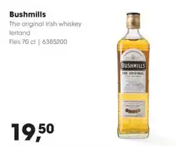 Hanos Bushmills the original irish whiskey lerland aanbieding