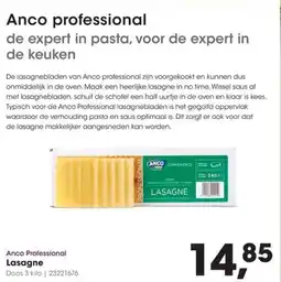 Hanos Anco professional lasagne aanbieding