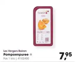 Hanos Les vergers boiron pompoenpuree aanbieding