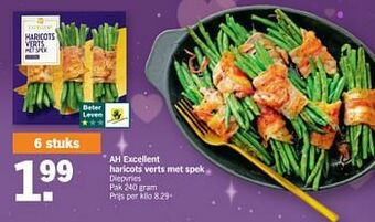 Albert Heijn Ah excellent haricots verts met spek aanbieding