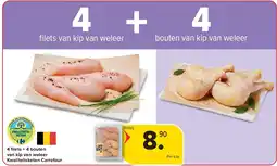 Carrefour 4 fi lets + 4 bouten van kip van weleer Kwaliteitsketen Carrefour aanbieding