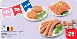 Carrefour Kippenchipolata, -burger en -gehakt Carrefour aanbieding