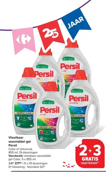Carrefour Vloeibaar wasmiddel gel Persil aanbieding