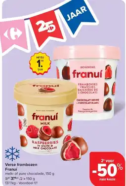 Carrefour Verse frambozen Franuí aanbieding