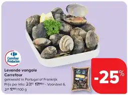 Carrefour Levende vongole Carrefour aanbieding