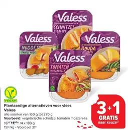 Carrefour Plantaardige alternatieven voor vlees Valess aanbieding