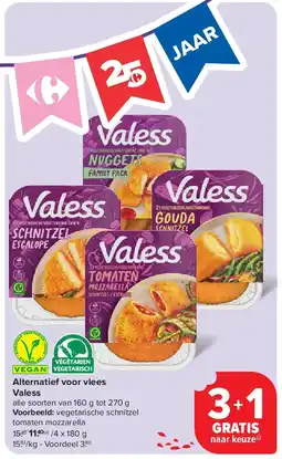 Carrefour Alternatief voor vlees Valess aanbieding