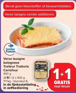 Carrefour Verse lasagne bolognese Traiteur Trattoria Carrefour aanbieding