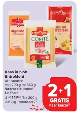 Carrefour Kaas in blok EntreMont aanbieding