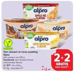 Carrefour Vers dessert of verse pudding Alpro aanbieding
