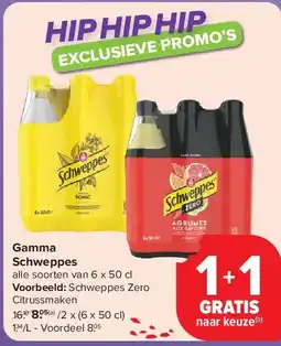 Carrefour Gamma Schweppes aanbieding
