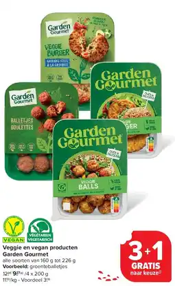 Carrefour Veggie en vegan producten Garden Gourmet aanbieding