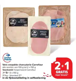 Carrefour Vers verpakte charcuterie Carrefour aanbieding