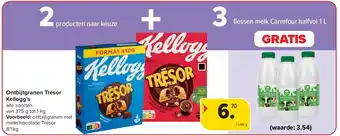 Carrefour Ontbijtgranen Trésor Kellogg’s aanbieding