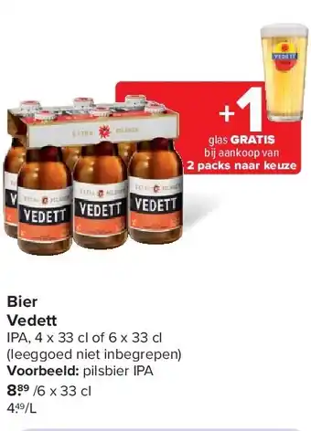 Carrefour Bier Vedett aanbieding