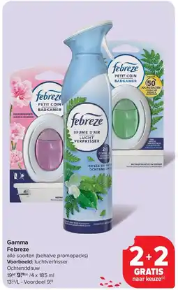 Carrefour Gamma Febreze aanbieding