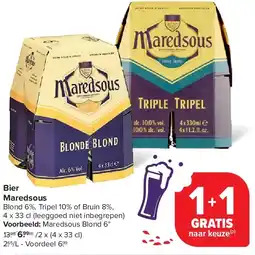 Carrefour Bier Maredsous aanbieding